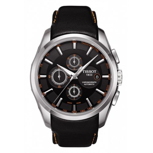 Tissot Couturier Automatic Chronograph Orange / Strap